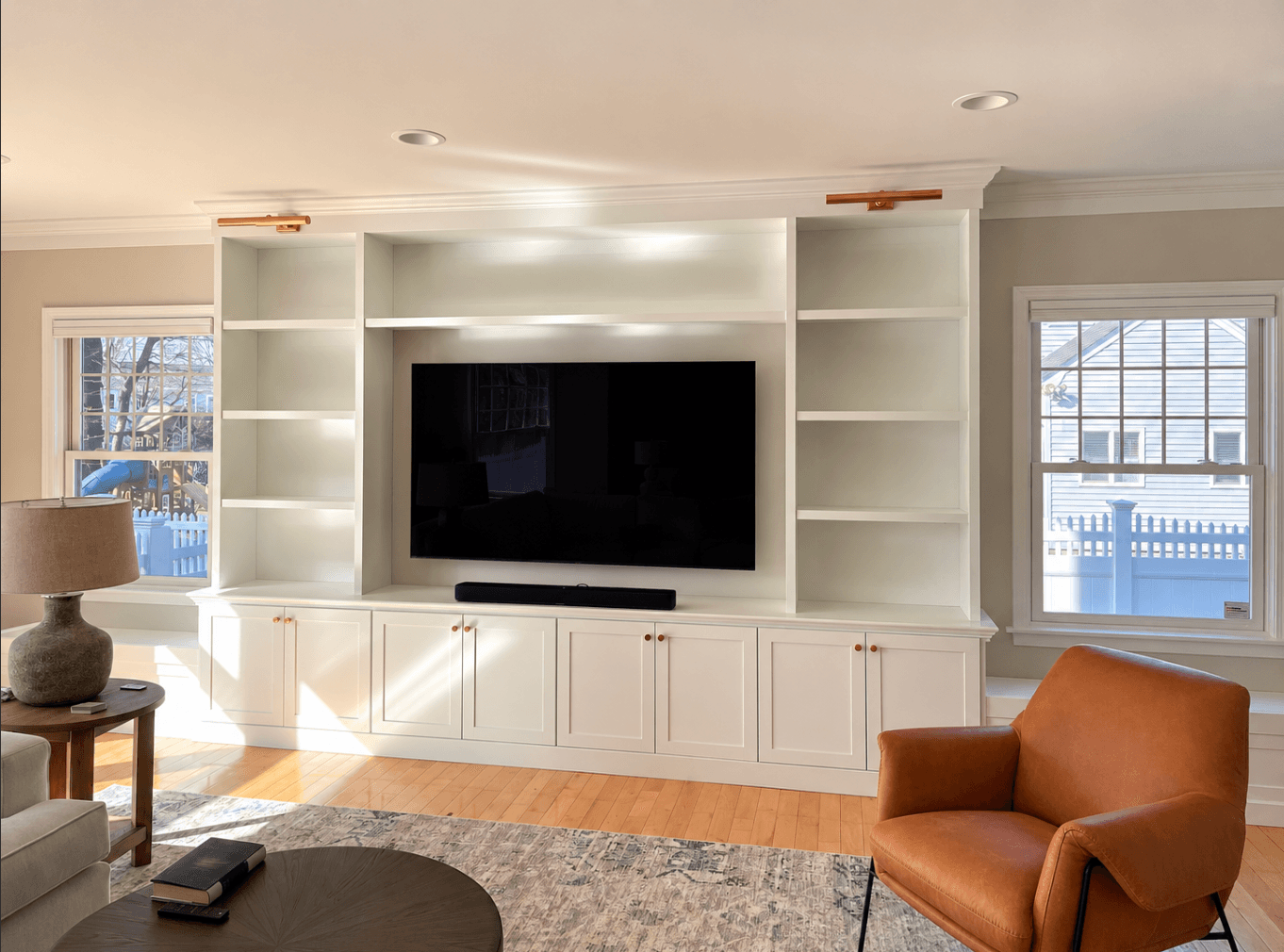 Custom living room built-in